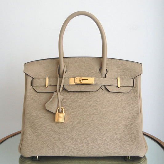 Hermes Birkin 30 Trench Togo Leather Gold Hardware