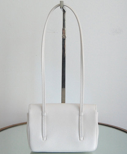 Chanel White Coco Preppy Mini Flap Gold Hardware
